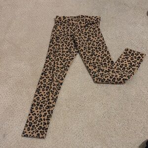 Old Navy Kids Leopard Print Leggings in Tan and Black